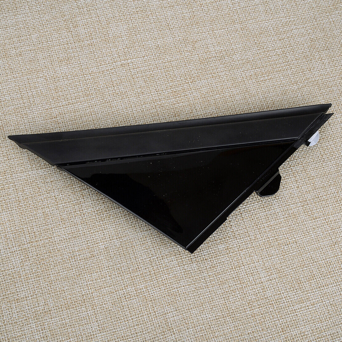Right mirror triangle cap cover black shiny fits for Fiat 500 su