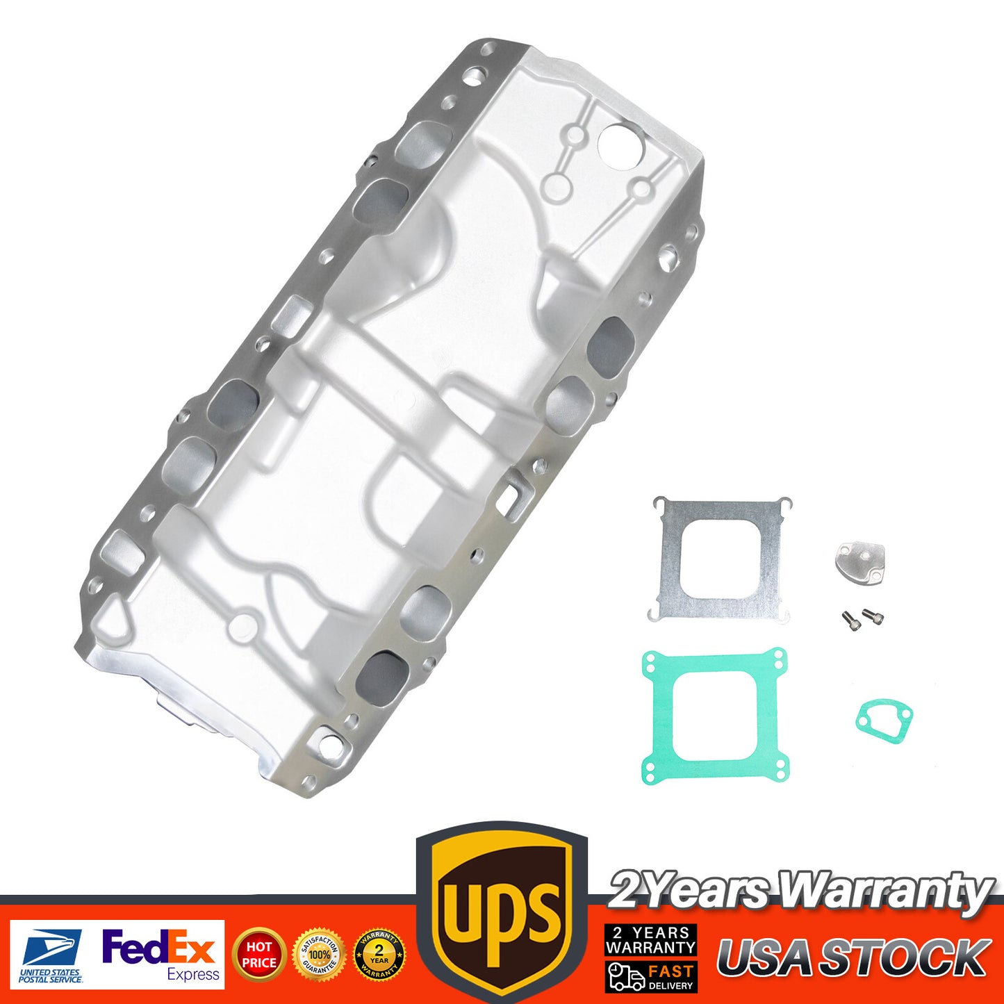 Dual Plane Intake Manifold Oval Ports 396 For BBC Big Block for Chevy 1965-2000 Q