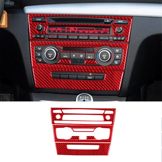 Red Carbon Fiber Below Transmission Console Type B Cover Trim for Infiniti G37 v