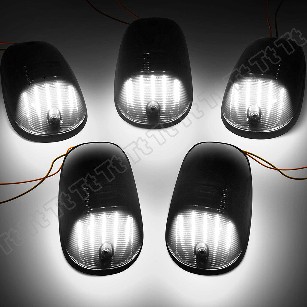 For 2003 - 2018 for Dodge for Ram 1500 2500 3500 Smoked LED Cab Roof Marker Running Lights - v