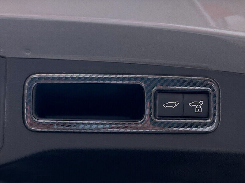 Carbon Fiber Steel Tailgate Door Handle Frame Trim for Lexus RX500h 2023-2024