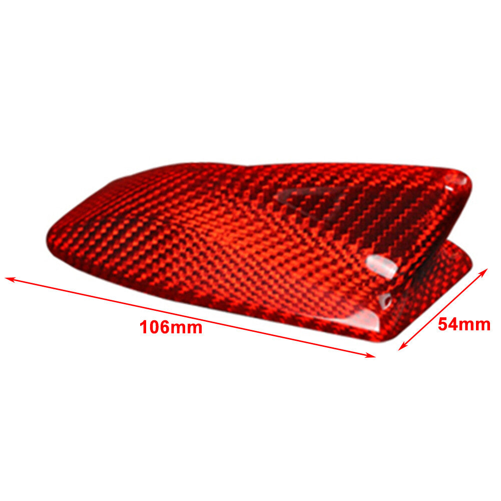Carbon fiber red shark fin antenna cover sticker for Lexus IS300C 2009-11-2010
