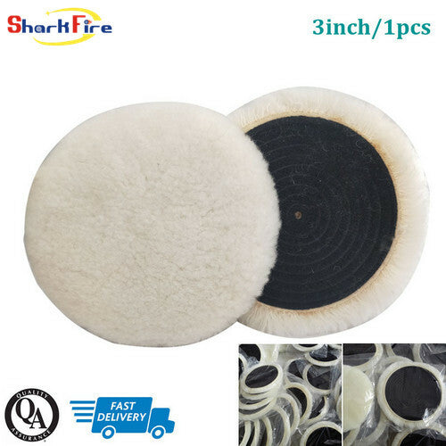 3-inch Car Polishing Kit Wool Polishing Pad 100% Natural Wool Drilling