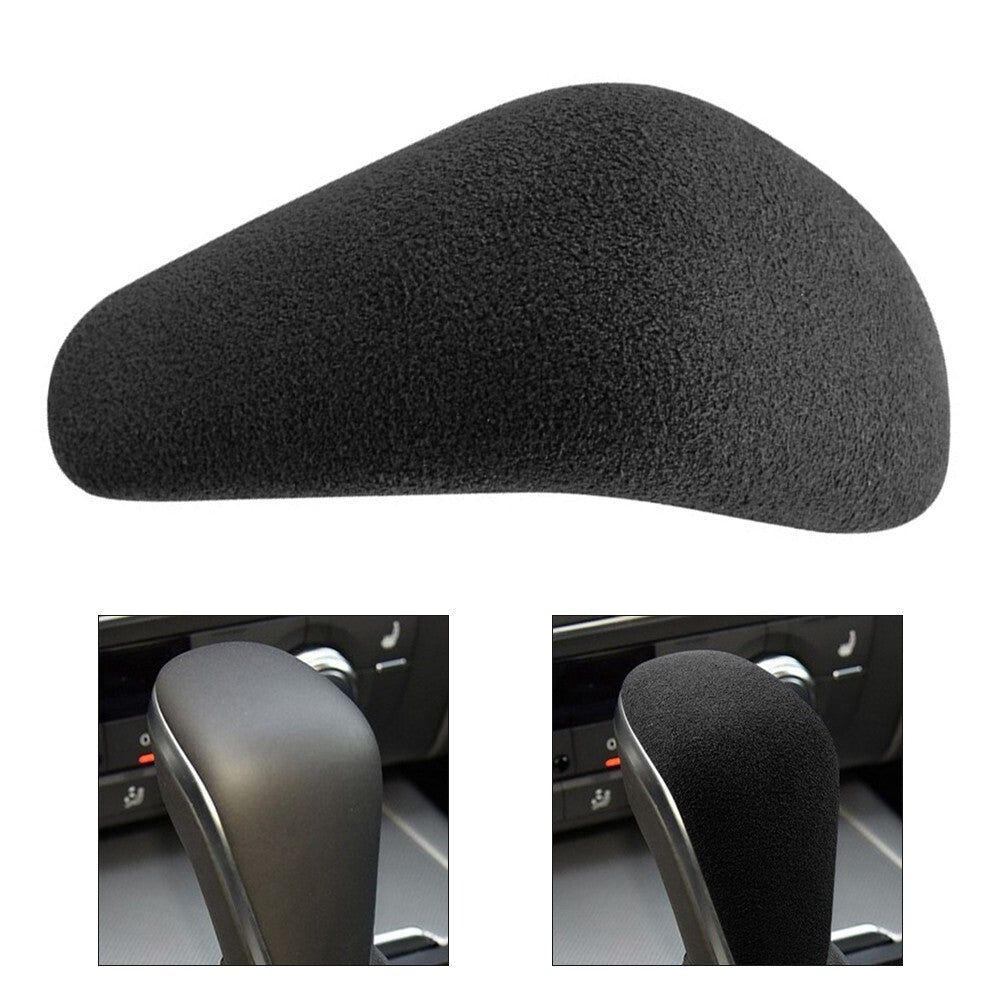 Black Suede Leather Gear Shift Knob Handle Trim Cover #F Fits for 16-18 A7 S7 v