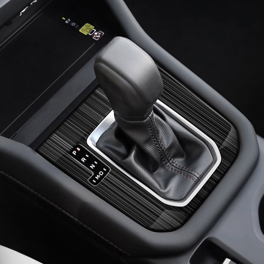 Black titanium steel gear shift cover trim for Subaru Forester 2025+