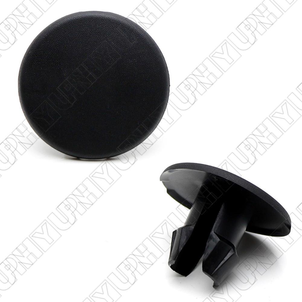 Black Round Rear Bumper Tailgate Step Pad Plug Cover For 97-08 for Ford F-250 17D754