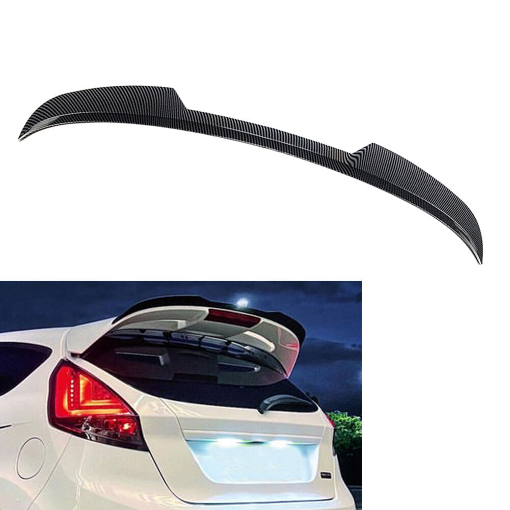 Carbon Fiber Black Car Rear Roof Spoiler Wing  for ford  Fiesta ST-Line 2008-2017 Q