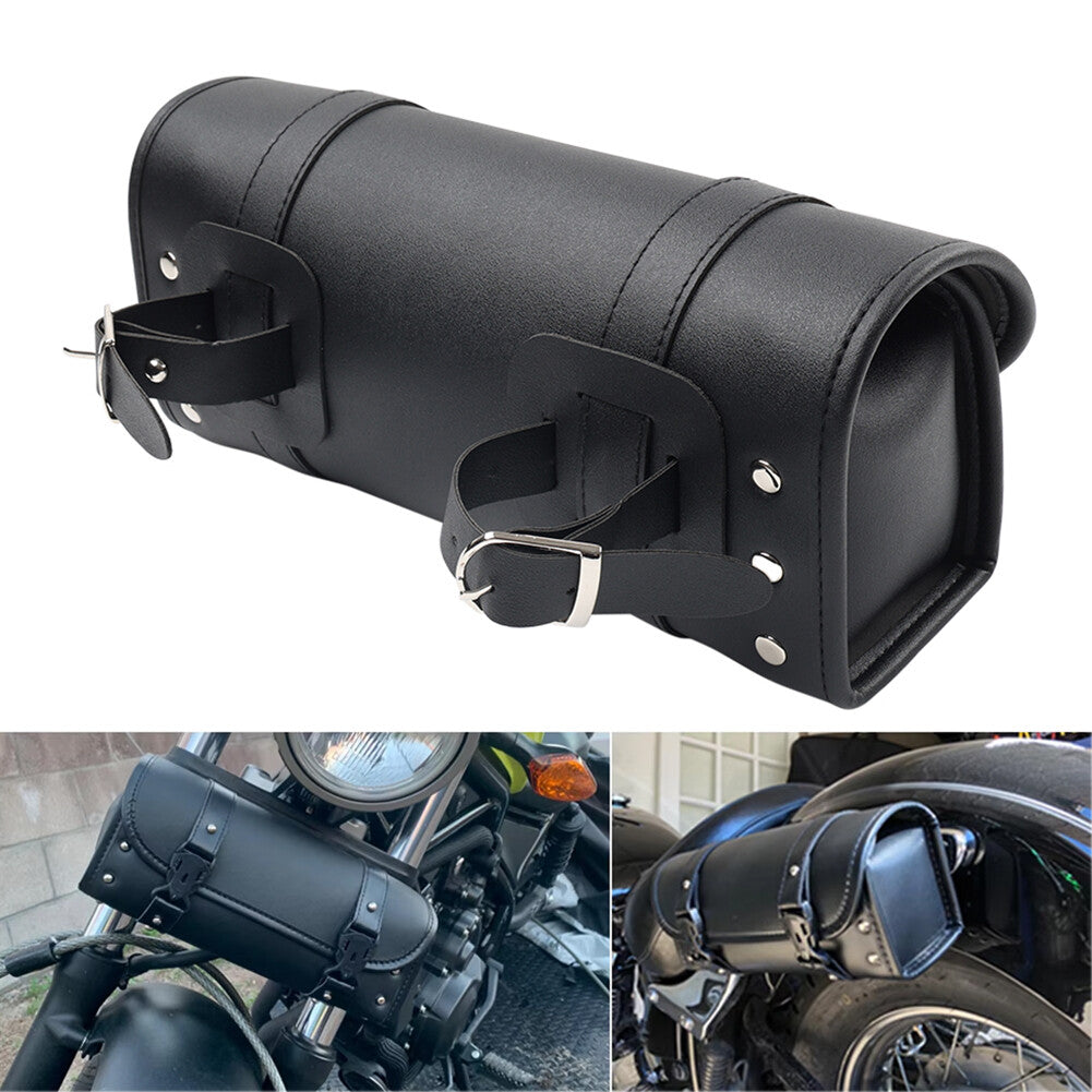 Universal Motorcycle Fork Tool Bag Pouch Storage Luggage Saddlebag Handlebar Bag Q