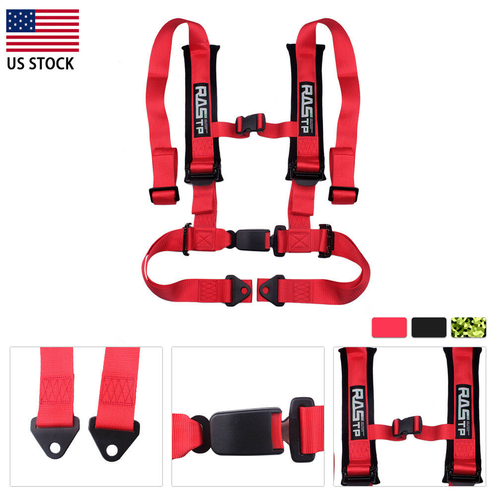 Racing RASTP Universal Vehicle Auto Car for Seat Belt Buckle Harness 2 4 Point Q