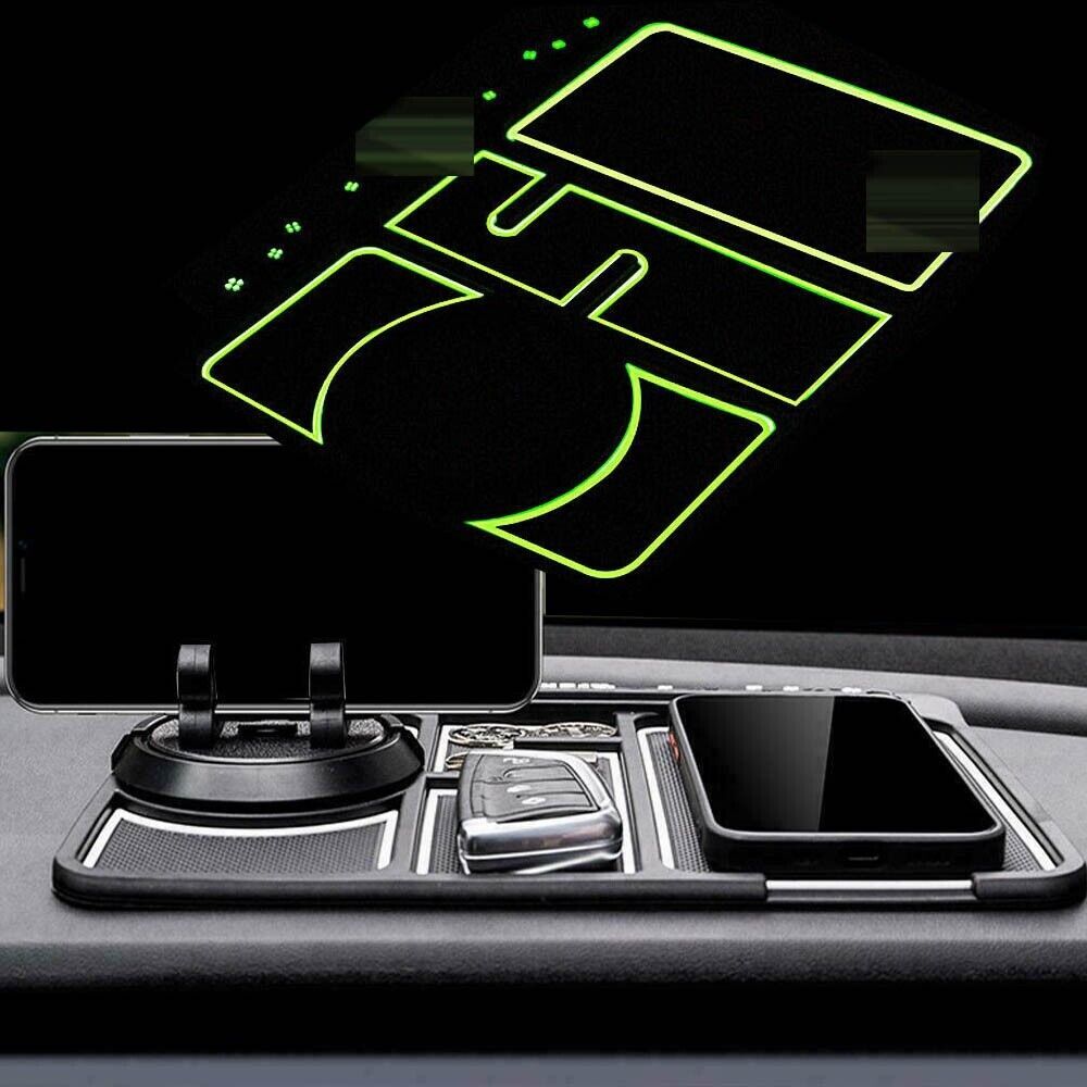 Non-Slip for 4-in-1 Car, Cool Glow-in-The-Dark Phone Pad Universal Q