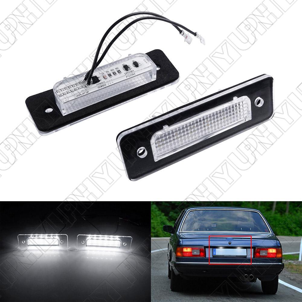 1Pair License Plate Light for BMW 3 5 6 7 Series E30 E12 E28 E24 E23 63261372766 Q