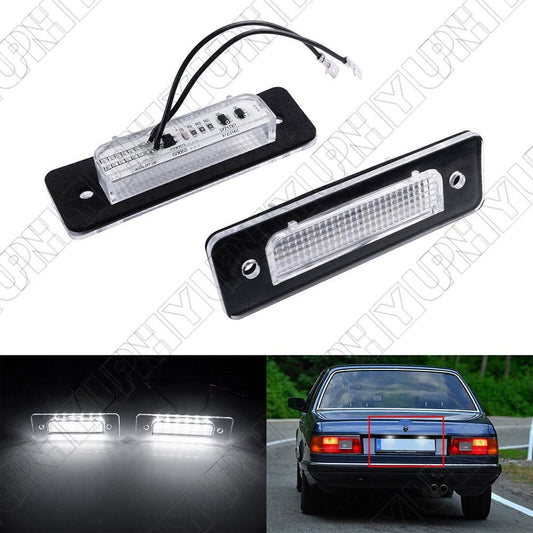 1Pair License Plate Light for BMW 3 5 6 7 Series E30 E12 E28 E24 E23 63261372766 Q