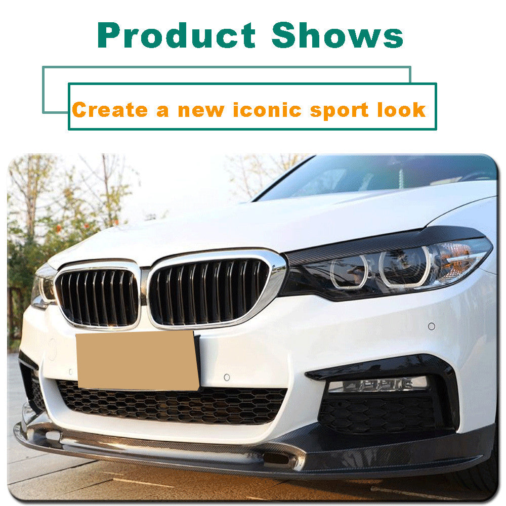 for BMW G30 G31 G38 540i M SPORT 2017-2020 REAL Carbon Front Bumper Lip Spoiler