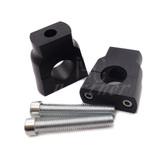 7/8â€?22mm CNC Motorcycle Aluminium Handle Bar Mount Adapter Risers Clamp For ATV Q