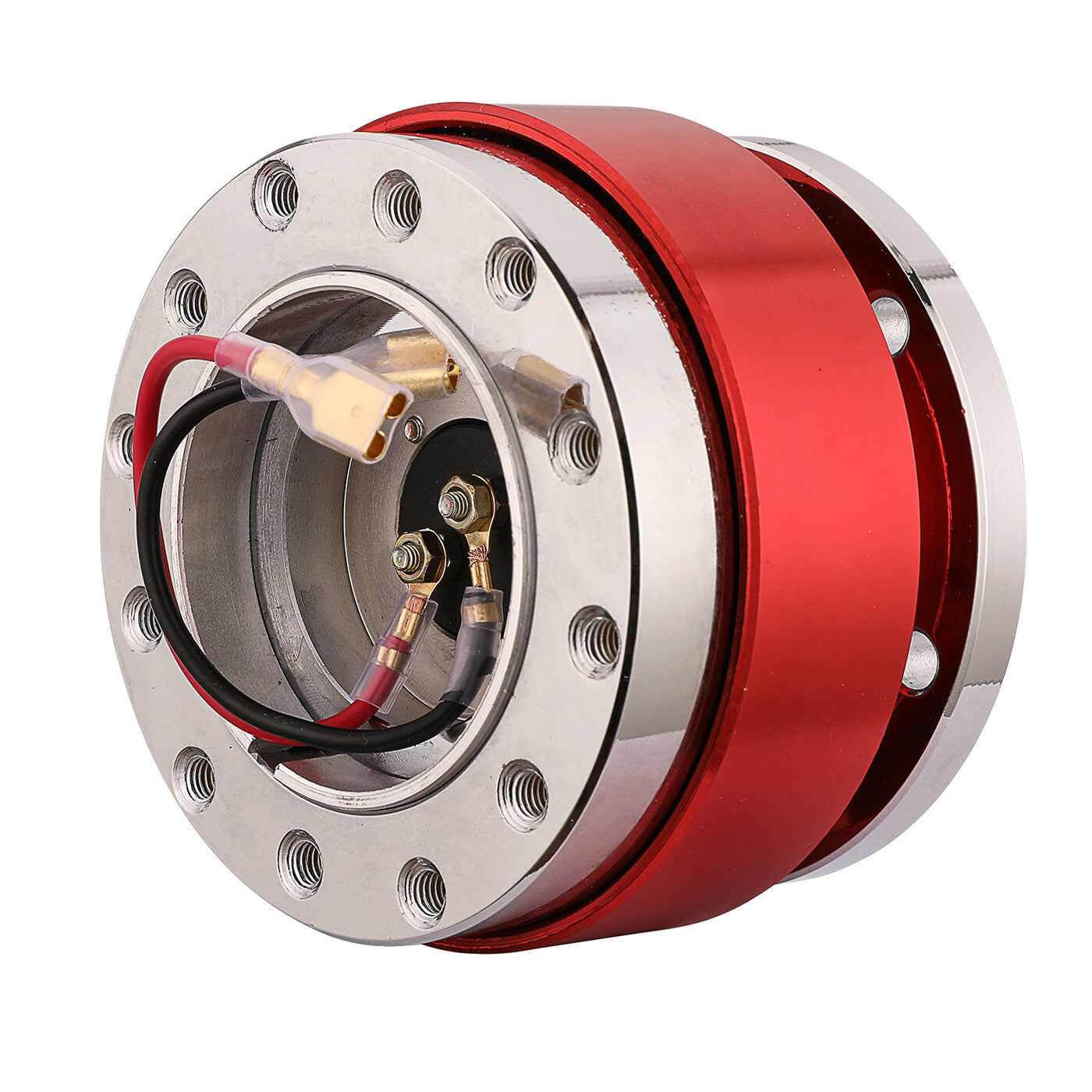 Universal Red Steering Wheel Quick Release Hub Race Adapter Snap Off Boss Kit