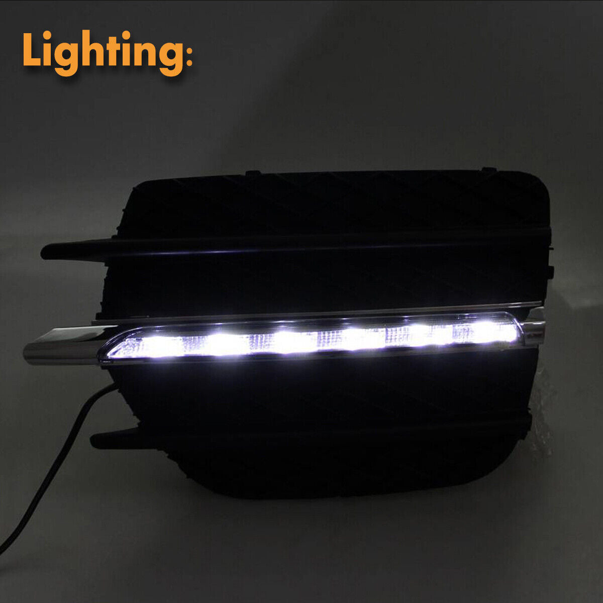 White LED DRL Daytime Running Lights Driving Fog Lamps for BMW X6 E71 2009-2012 Q