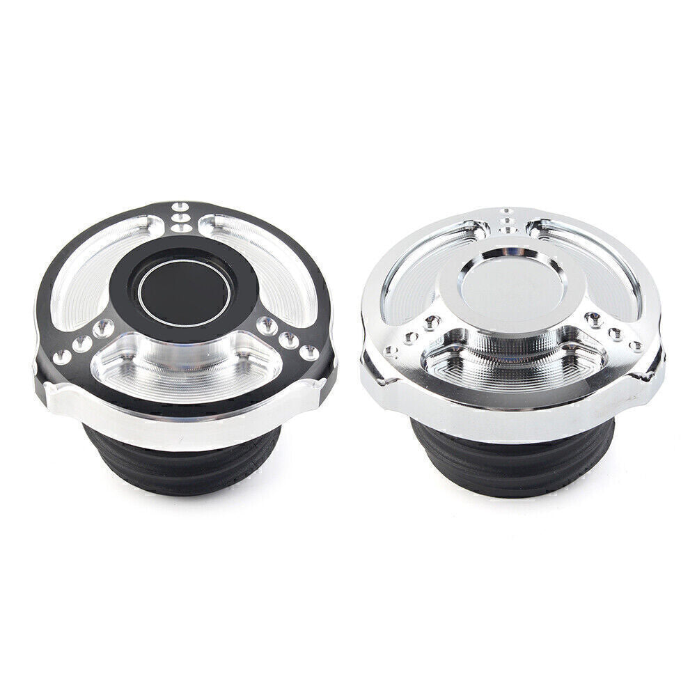 Fuel Gas Tank Cap Cover Fit for Harley Sportster Touring Softail Dyna 1992-2017 Q