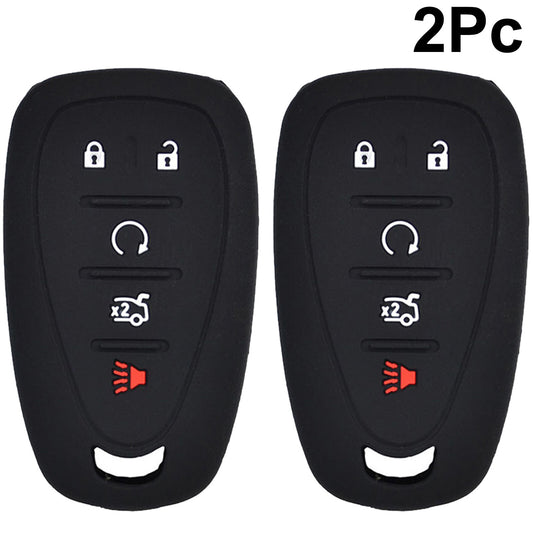 2 Black Silicone Car Key Fob Case Cover Protector for Chevrolet Camaro for Cruze NEW Q