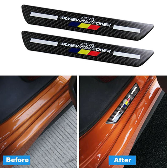 Car door and window protection stickers, badges, decorative strips, carbon fiber for Honda for Acura