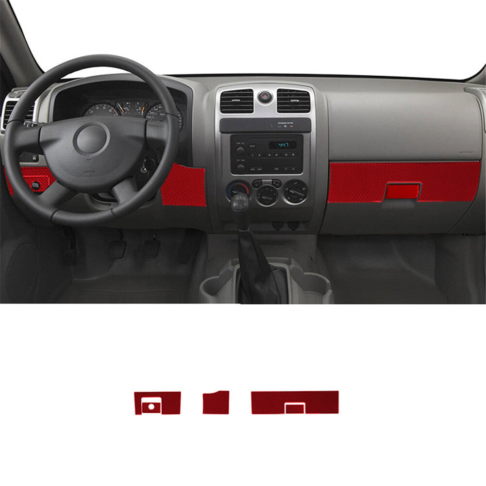 16Pcs Interior Decor Set Cover Trim Carbon Fiber for Honda Accord SEDAN 2003-007 v
