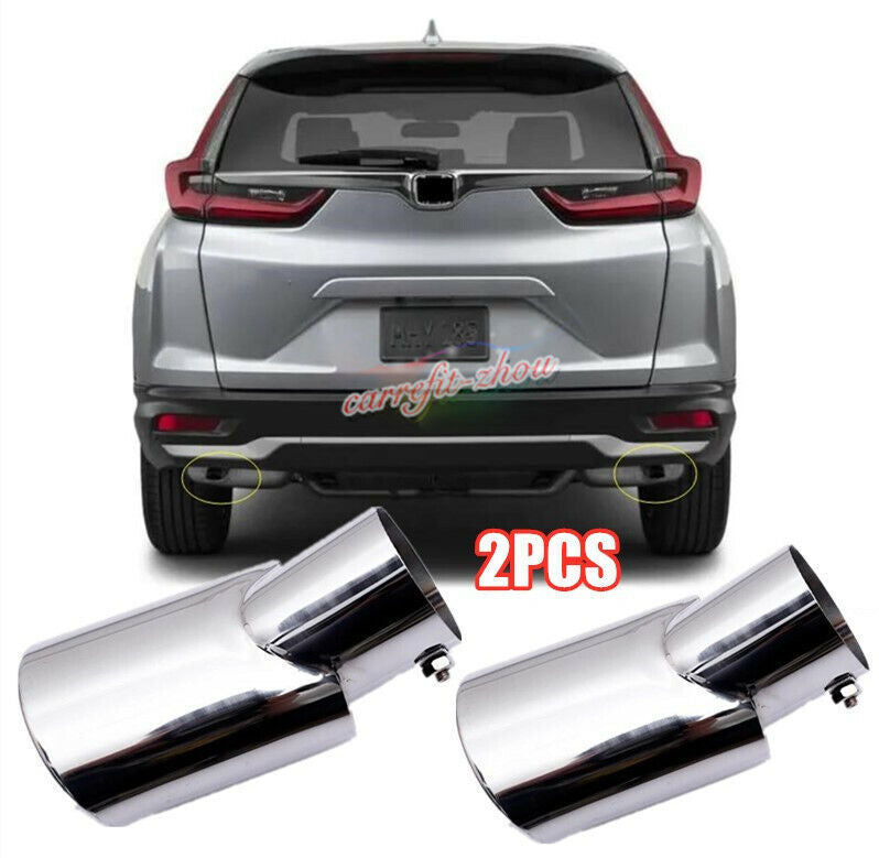 for HONDA CR-V 2020 2021 EX LX Stainless Rear Exhaust Muffler End Pipe 2Pcs