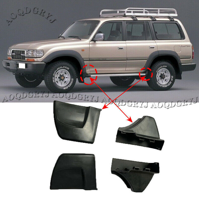 for Land Cruiser LC80 1991-1997 Nerf Bars Running Boards Ends Protection Guard4