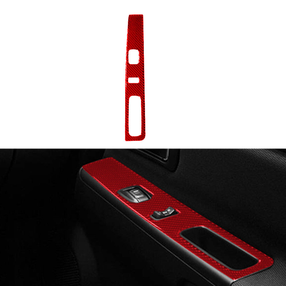 2Pcs Dashboard Air Vent Trim Strip Cover Carbon Fiber for Jaguar XF 2009-2011 v