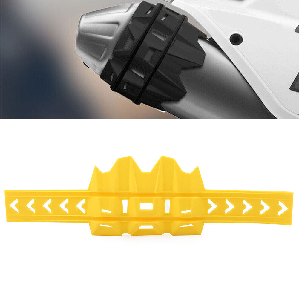 Universal Exhaust Tail Pipe Guard Protector Cover Motorcycle Accessories Yellow