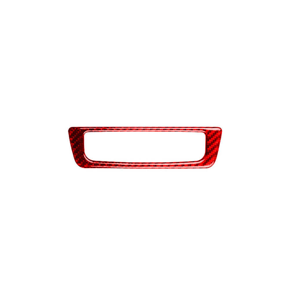 Red Carbon Fiber Inner Radio With CD Player Cover Trim For Z4 E89 2009-2016 v