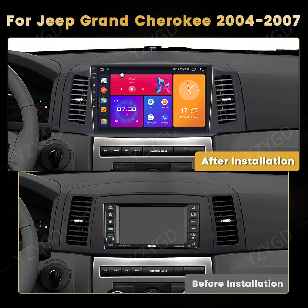 Android Auto Carplay for Jeep for Grand Cherokee 2004-2007 Car Radio GPS WIFI Screen