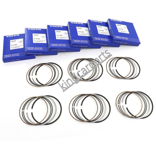 STD 6-piece piston ring kit for Volvo S80, XC60, XC70, XC90 3.2L T6 L6 B6324S B6324S5-
