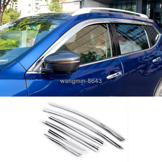 for Nissan Rogue Sport 2017-2022 Chrome Window Visor Vent Sun Shade Rain Guard