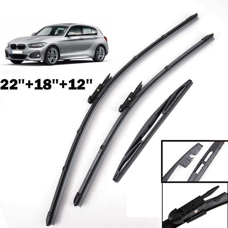 for BMW 1 Series F20 F21 12 WINDSHIELD WIPER BLADES FRONT + REAR Q