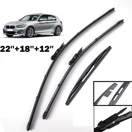 for BMW 1 Series F20 F21 12 WINDSHIELD WIPER BLADES FRONT + REAR Q