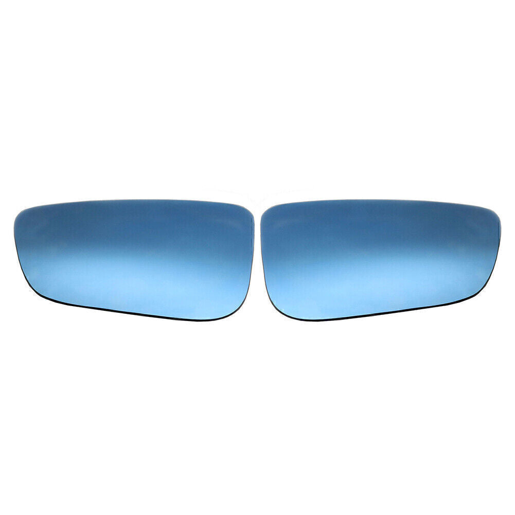 2x Fit for BMW 5Series G30 G31 2016+ Car Wing Mirror Glass Aspherical Blue Heated