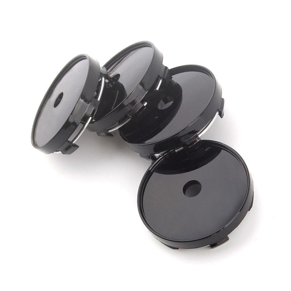 4Pcs Wheel Rim Center Hub Cap Cover Wheel Center Cap Cover Universal 60mm Black Q