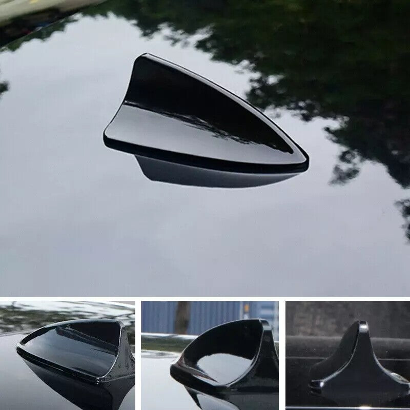 1x Glossy Black Shark Fin Antenna Receiver Cover Trim for Toyota for Camry 2018-2023