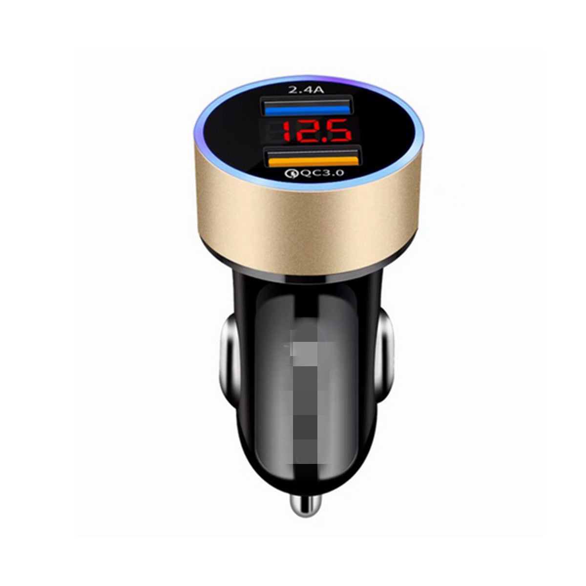 Dual USB Car Fast Charger Socket Power Outlet Adapter LED Voltmeter Waterproof