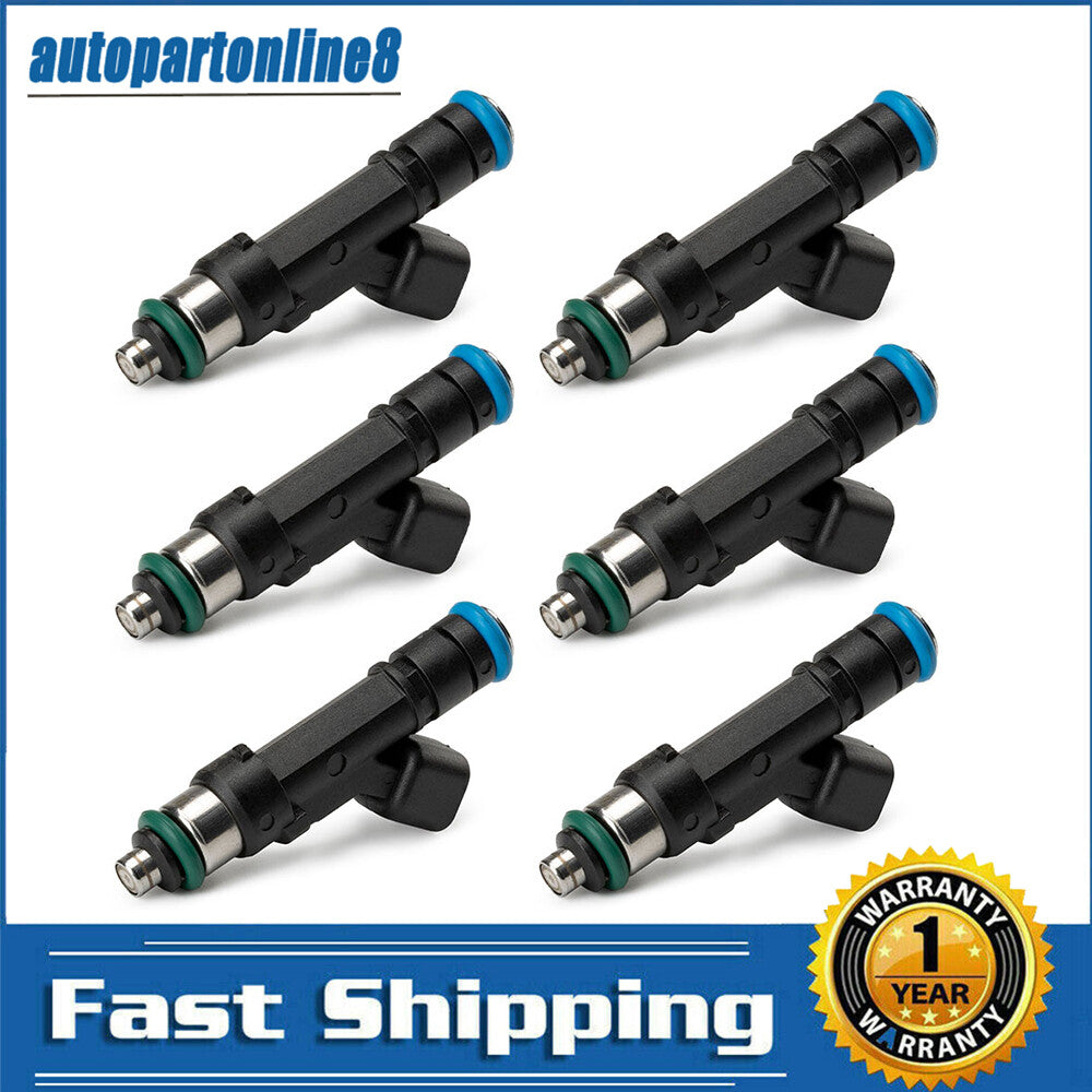 Set of 6 Fuel Injector for Jeep for Dodge for Wrangler for Chrysler 3.3L 3.8L 0280158119