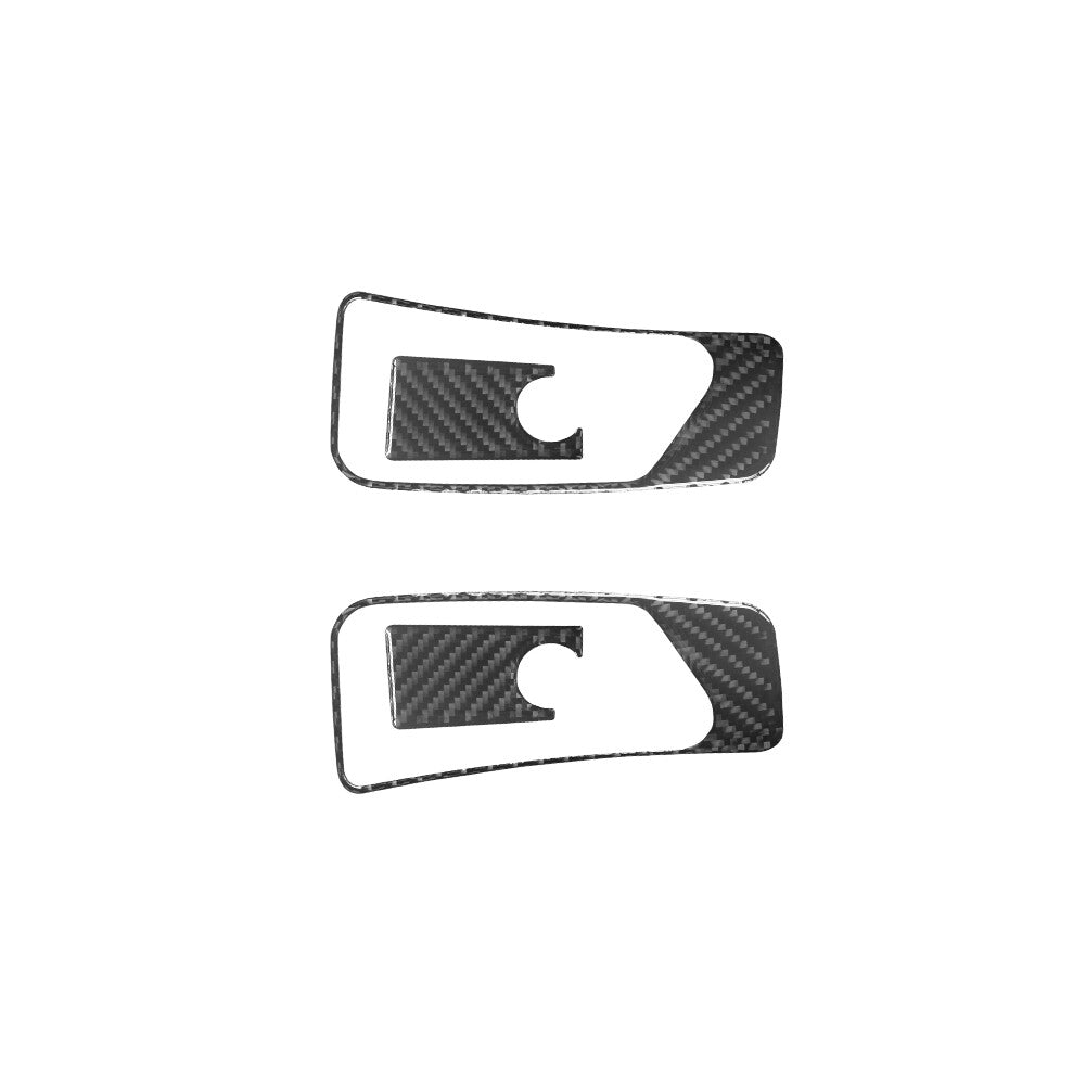 2X Red Carbon Fiber Reading Light Frame Cover Trim For X5 E70 X6 E71 2008-13 v