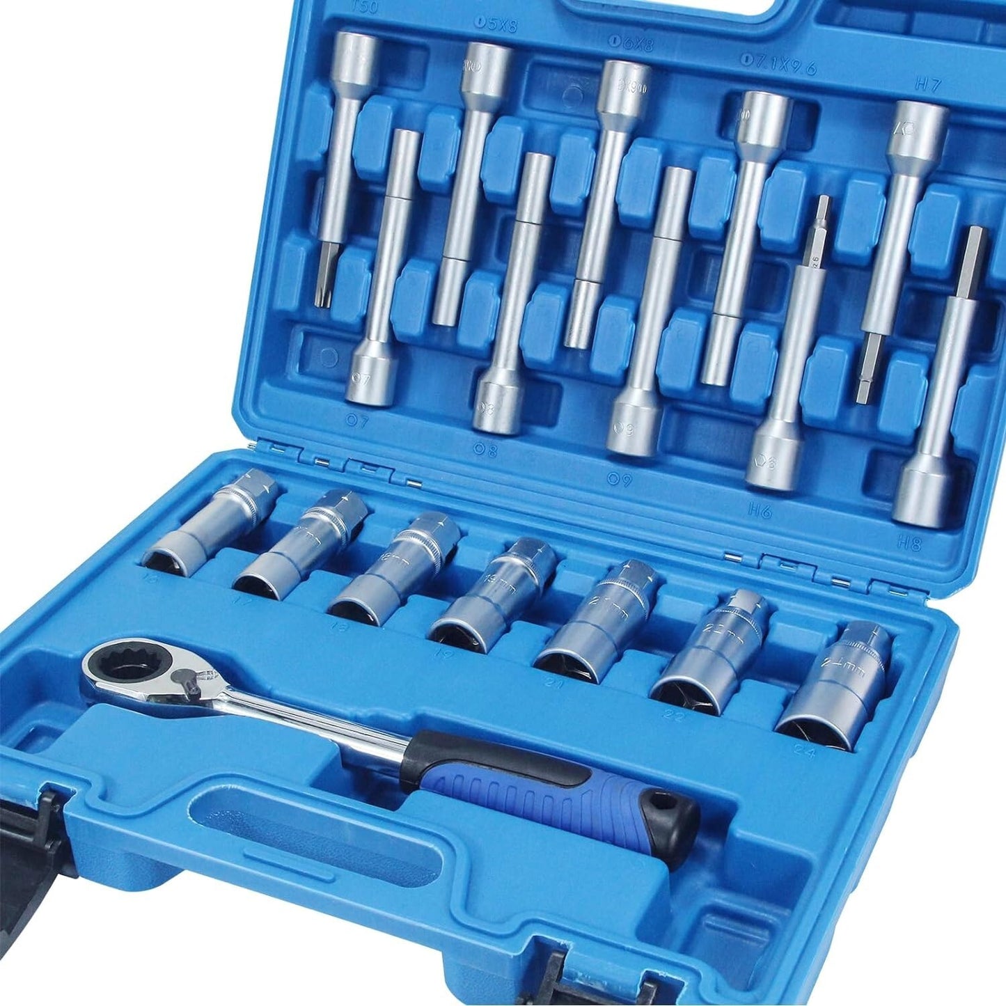 18-piece Steering Wheel Hub Suspension Shock Absorber Strut Nut Removal Tool Socket Set