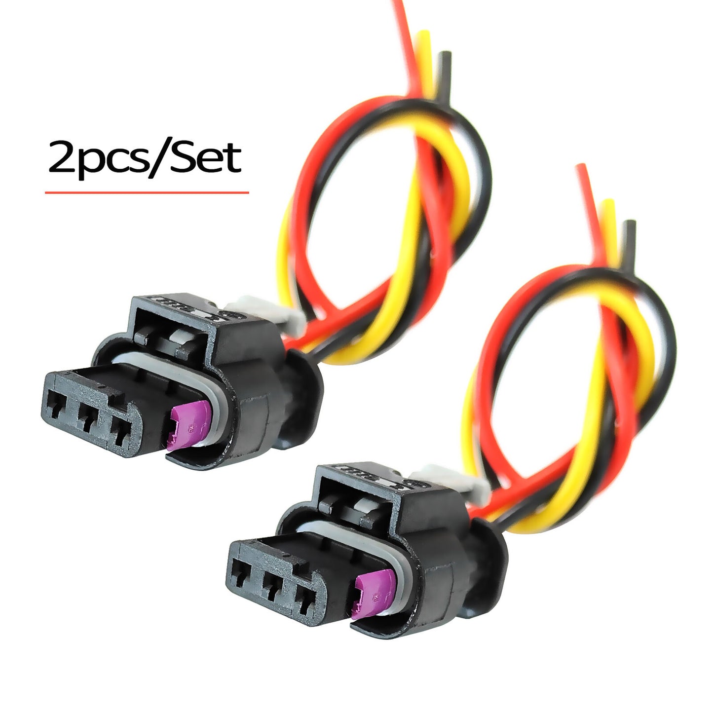 2* for VW Eos for Golf for Jetta for Passat for Tiguan Touran 3Pin PARKING SENSOR PLUG Connector Q