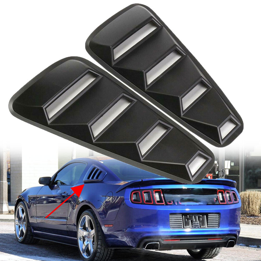 for Ford for Mustang 1/4 Quarter 2005 -2009 Side Window Louvers Scoop Cover Vent US