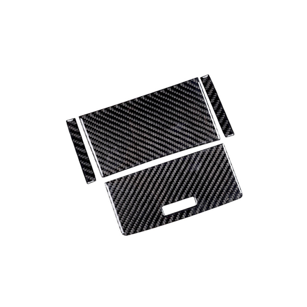 3X Vehicle Carbon Fiber Navigation Panel Cover Trim for Cadillac CTS 2003-2007 v