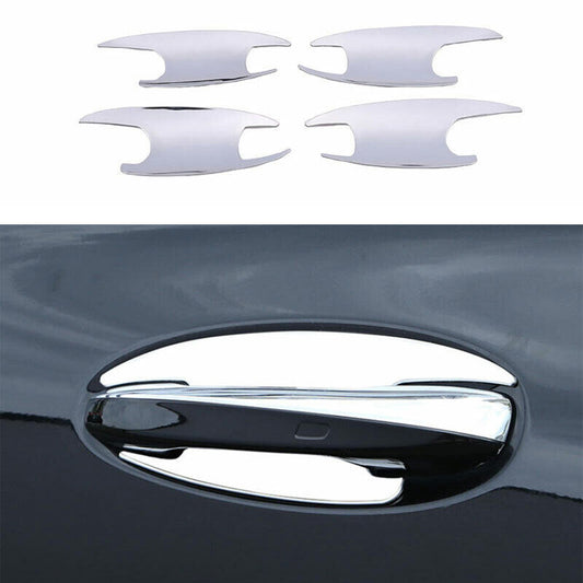 Exterior Side Door Bowl Cover Trim 4PCS Fit for Benz GLE GLS 2020-2022 Chrome