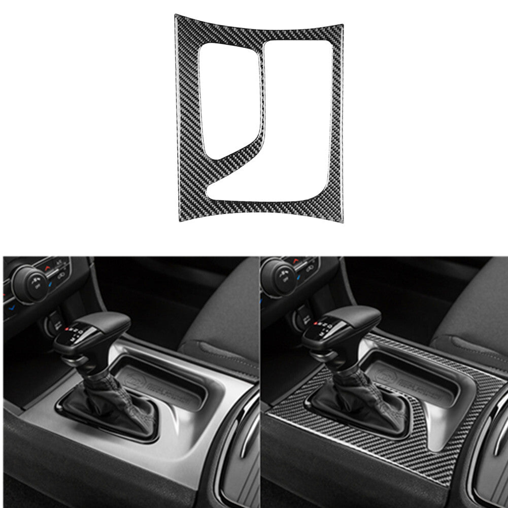 for Dodge Charger 2015-2021 Carbon Fiber Console Gear Shift Box Panel Trim Cover