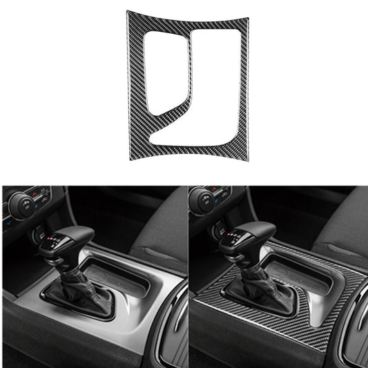 for Dodge Charger 2015-2021 Carbon Fiber Console Gear Shift Box Panel Trim Cover