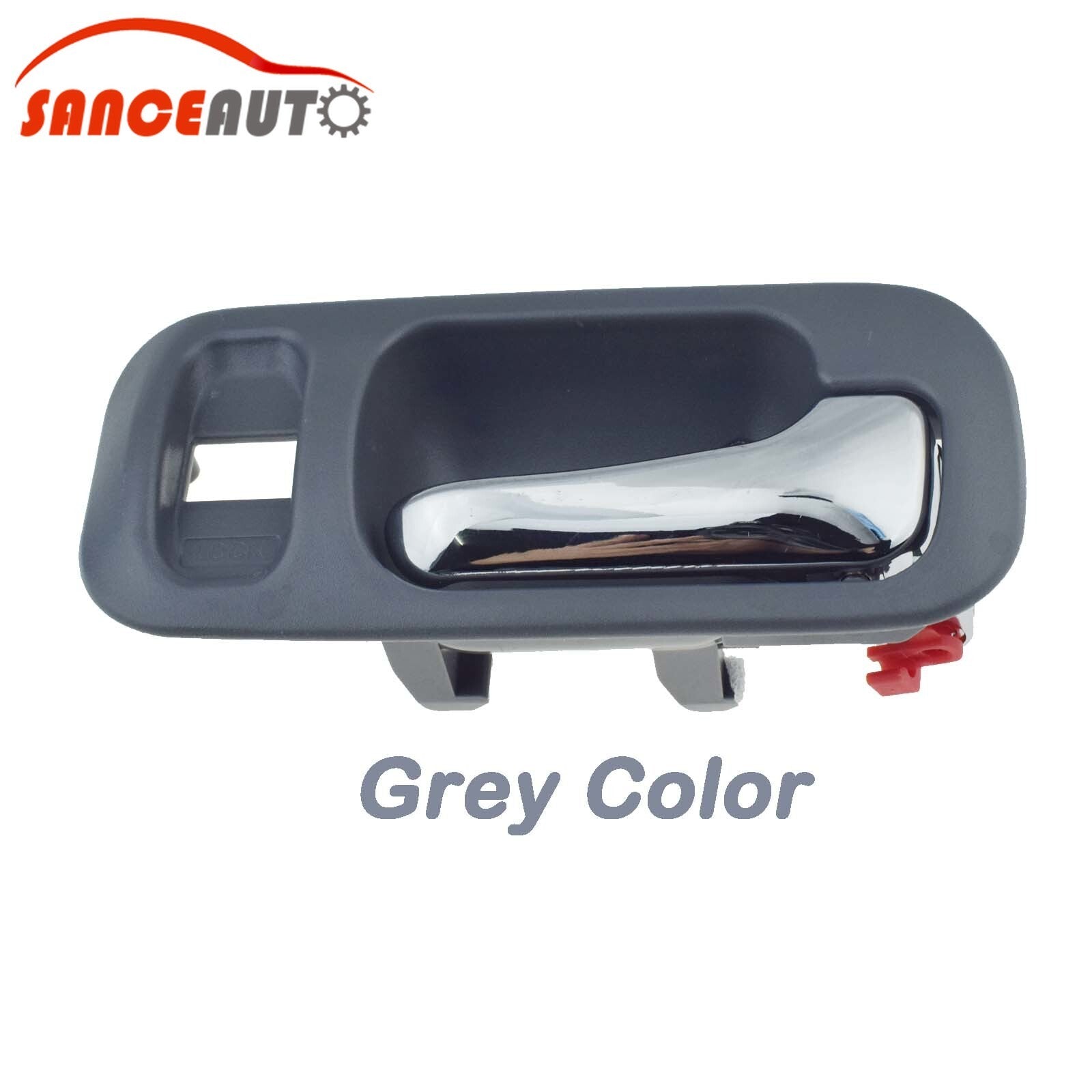 Right-hand interior door handle, gray chrome, suitable for 1997-2001 for Honda CRV (all new). n