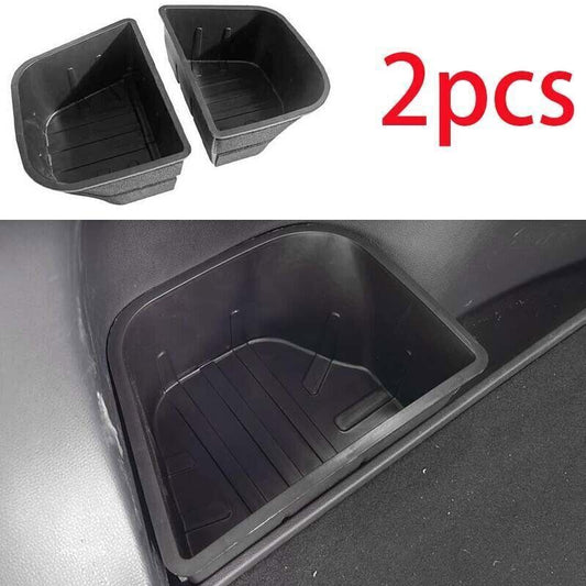 for Toyota for Corolla Cross 2022-2024 ABS Black Back Row Trunk Storage Box Tray 2X