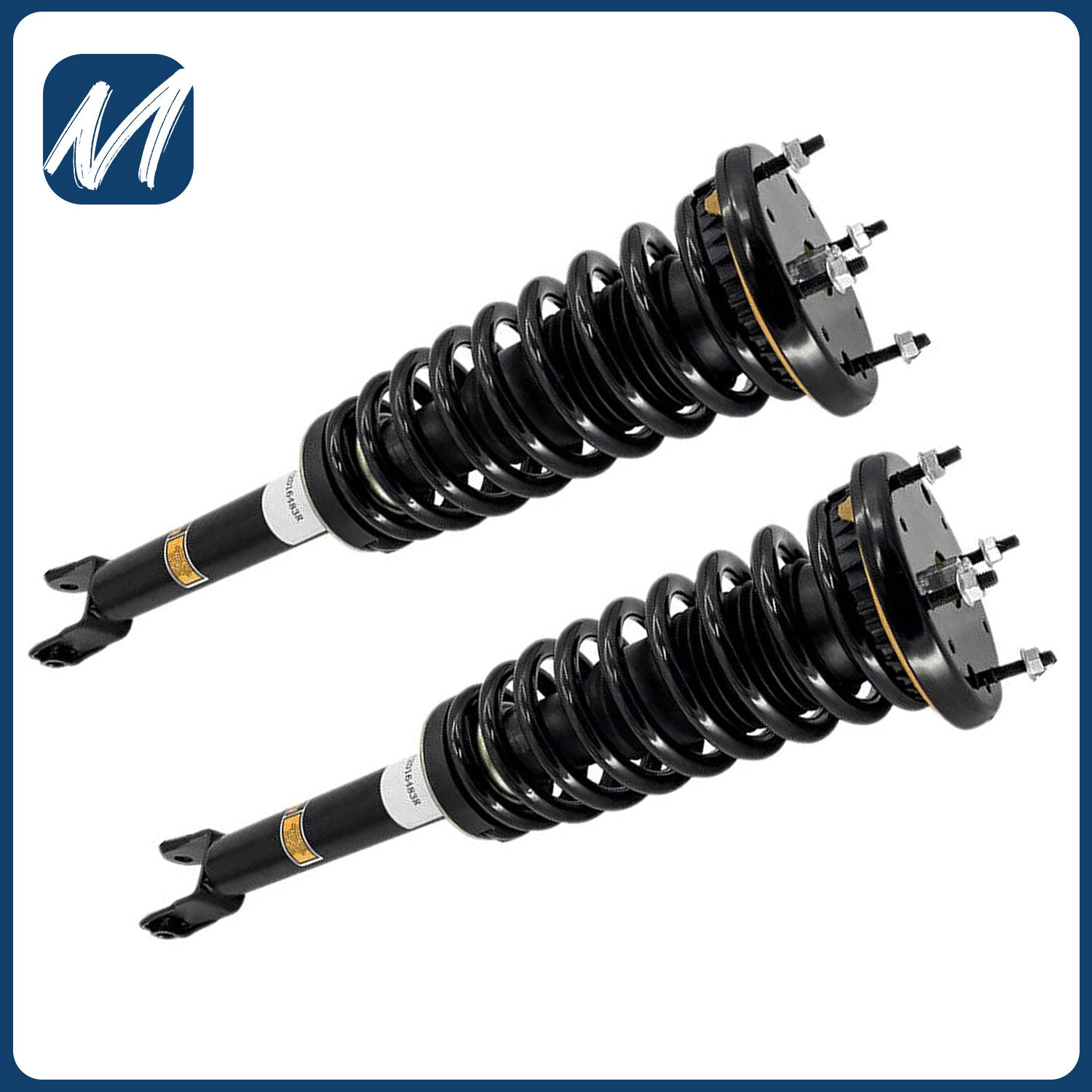 Two front shock absorber strut auxiliary devices for Mercedes W211 S211 E350 4Matic 2006-2009
